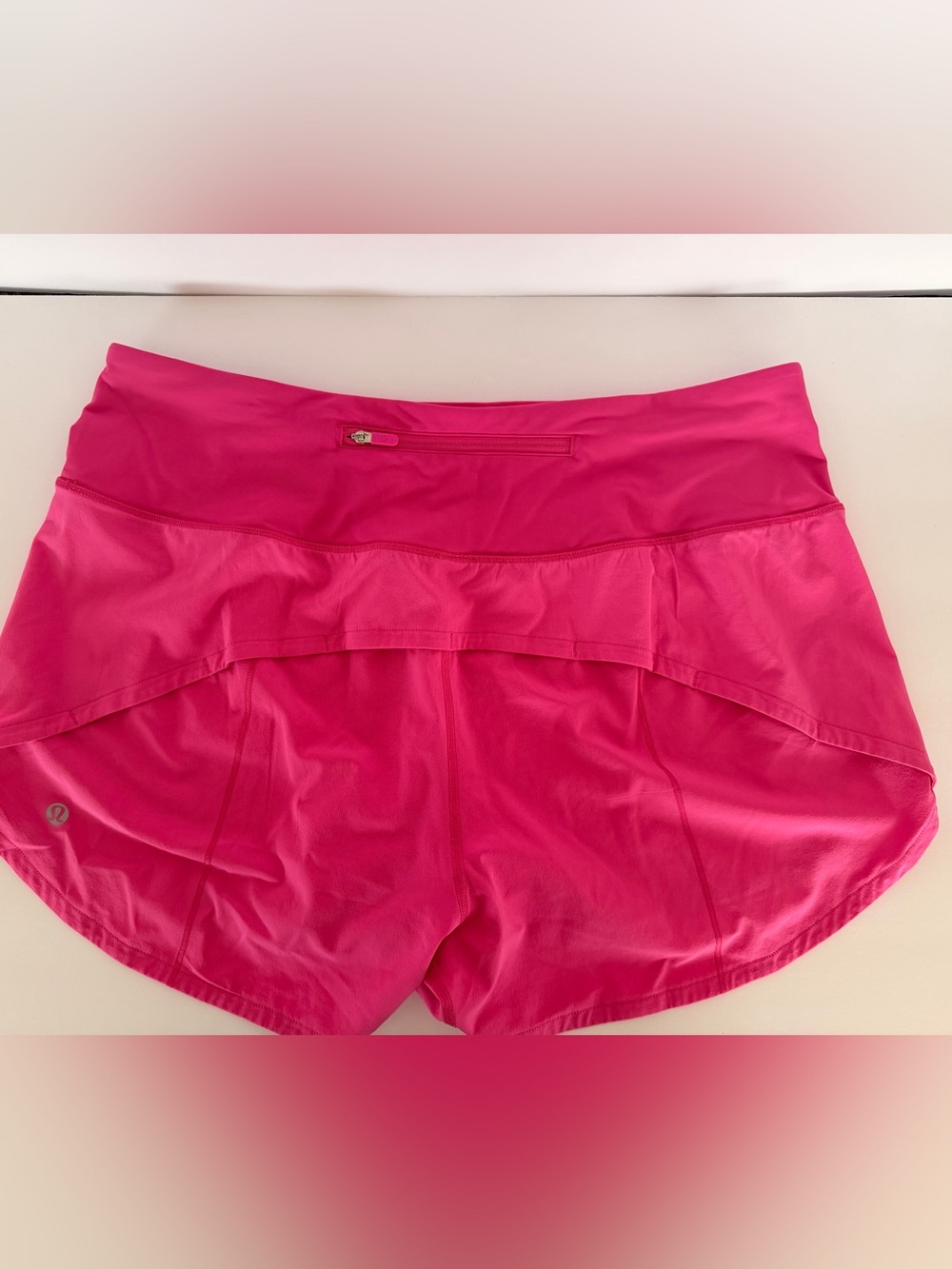 Lululemon pink speed up shorts